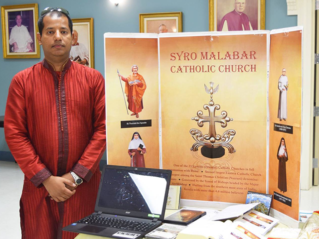 Syro Malabar Community with tri-fold board MCM Mass